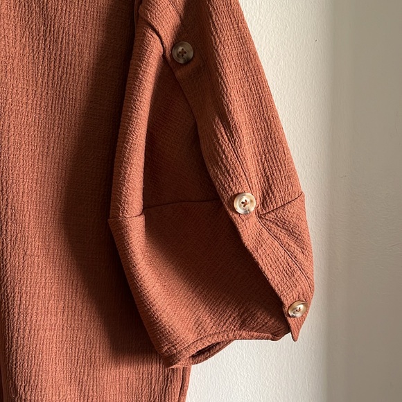 Anthropologie Current Air Balloon Top 3/4 with buttons sleeve sz S ๐๐โ๐ซ - Picture 3 of 3